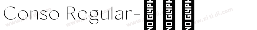 Conso Regular字体转换